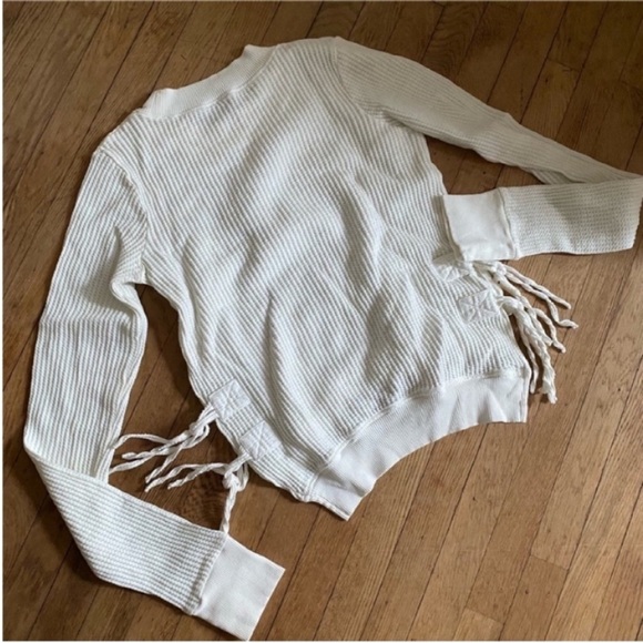 White free people thermal top - Picture 4 of 8